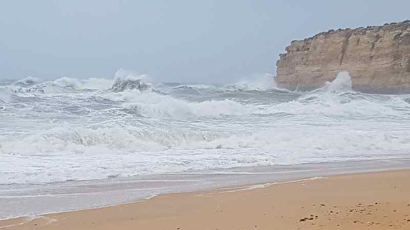 Ein Sturm zieht auf: bis zu 50 Knoten Wind, 4 Meter Welle, Walstrandung, Überschwemmungen und ein verlorenes Nummernschild